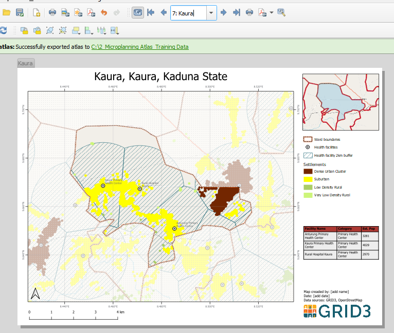 Image showing the qgis view